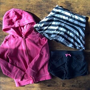 Jumping Beans Girl’s Lot - Hoodie, Skort, & Shorts